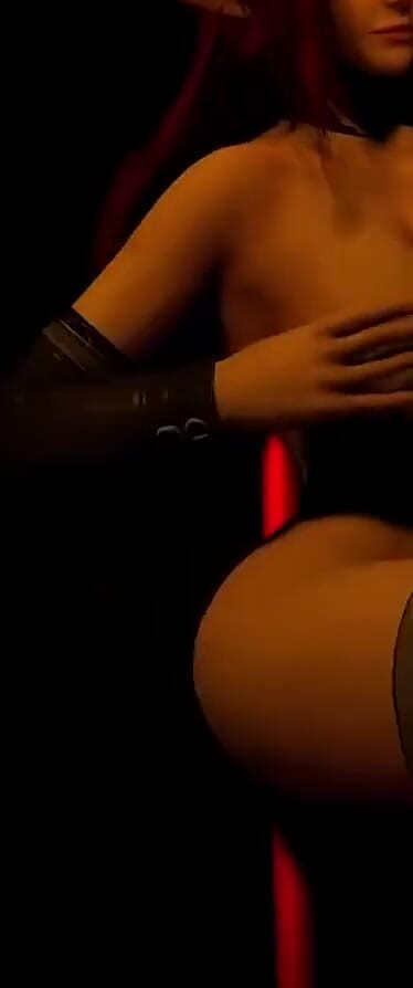 Red Hot Succubus Demon Girl Pole Dancing - 3D Porn
