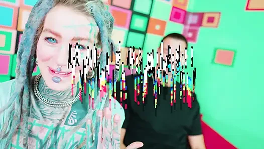 Punk-pornostar testet bbc - hals, geldautomaten, gesichtsbesamung