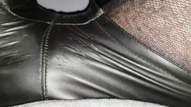 The fart in the leather hotpants
