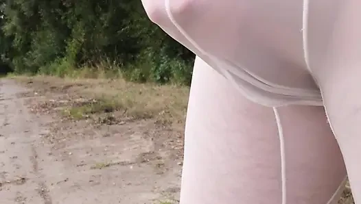Şeffaf Kısa Mesafede Toprak Yolda Kısa Tur