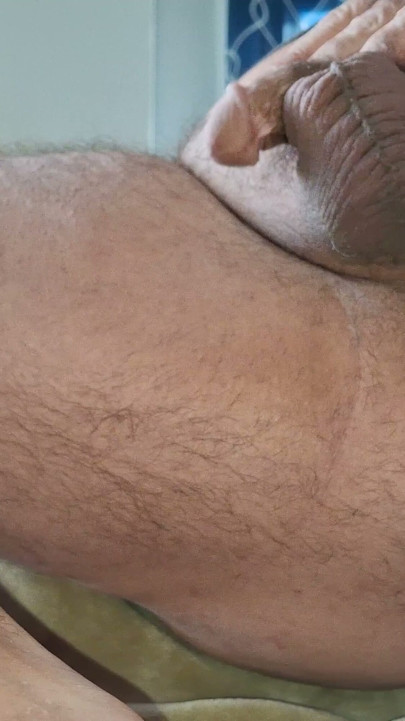 Showing my hairy bubble butt, saggy balls and bare feet | Clip 1