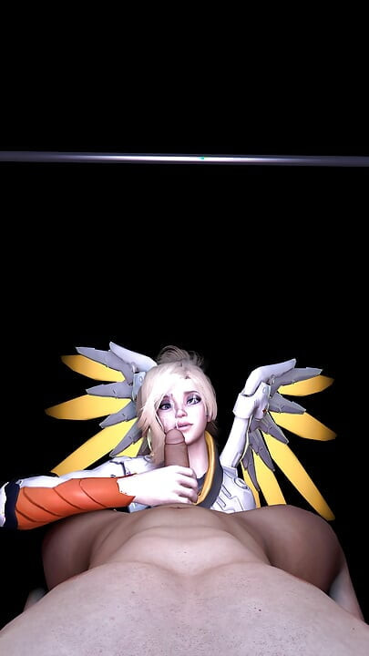Overwatch Mercy Costume Lap Dance