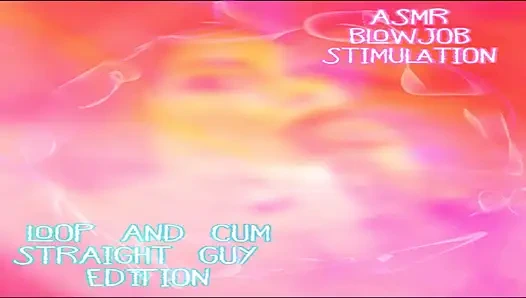 AUDIO ONLY - ASMR blowjob-stimulation für hetero-typen, schleife und sperma-edition