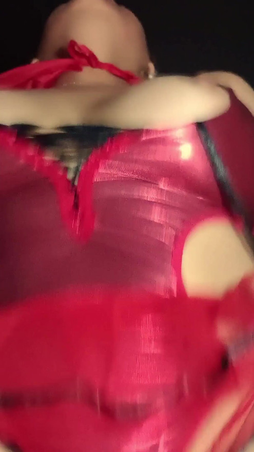 Sexy Latina MILF Devil Costume, Surprise Intimate Ride and Cum Reveal, POV Real Homemade