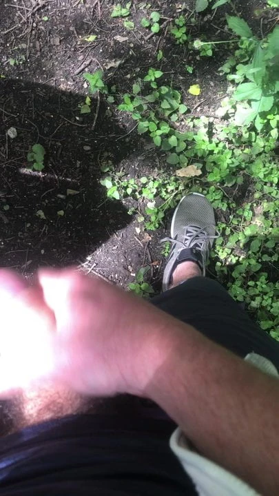 Playing with my cock near red rock