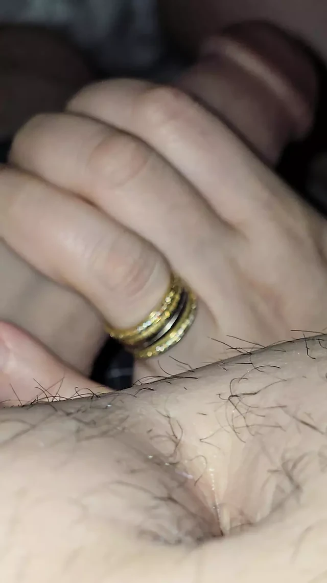 Step mom hand slip into step son big dick without shame