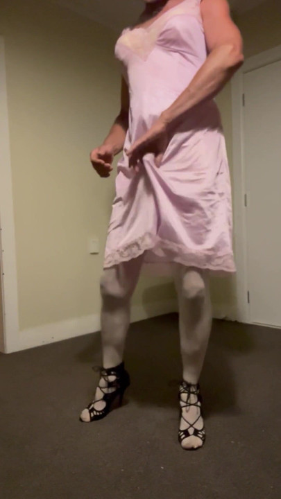 A sexy striptease from my favourite white nightgown | Clip 1