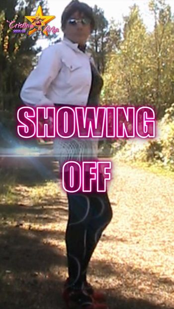 Moments: Sissy exposed walking outdoors