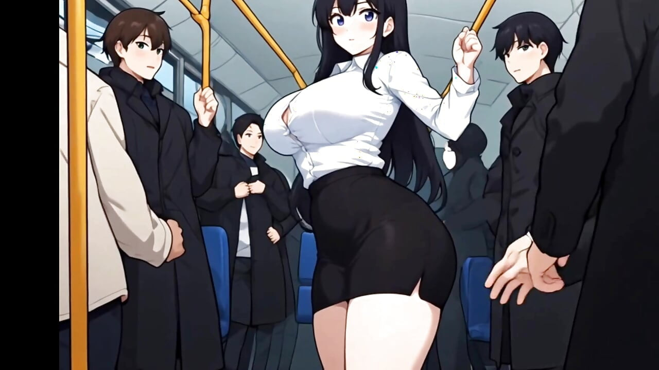 Anime public bus threesome sex ( AI generated )
