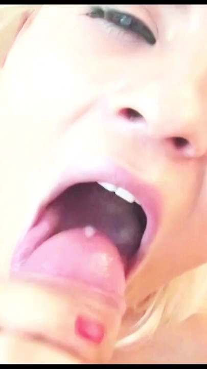 Green Eyed German Teen Squirts and Swallows Sperm, BJ, POV | Clip 2