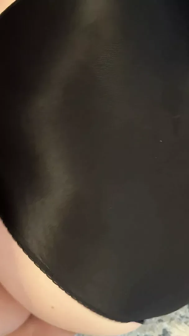 Fucking and spraying my wife's nylon panties