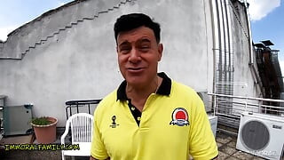 GroÃŸe natÃ1/4rliche titten, brasilianische Tina fire im hardcore-dreier - Immoral friends 4k