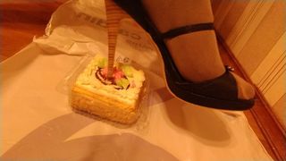 shoes and cake