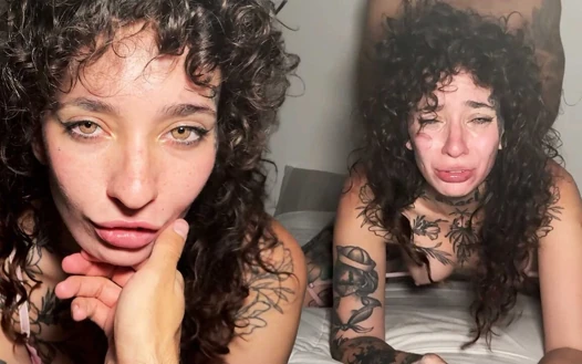 Tattooed Submissive, Hard Sex, Throat Fucking, Face Slapping and Facial!