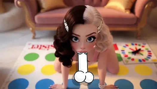 Rich girl Crystal invited to play Twister and was fucked by a stranger
