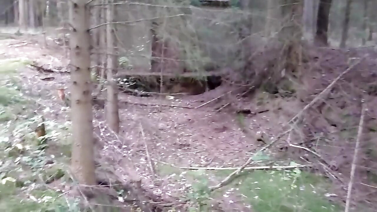 Una caminata fatal - follada, castigada y totalmente llena de orina en un búnker alemán de la ww2