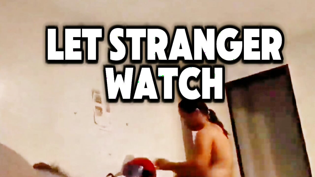 Wife teasing a stranger while having sex with her husband