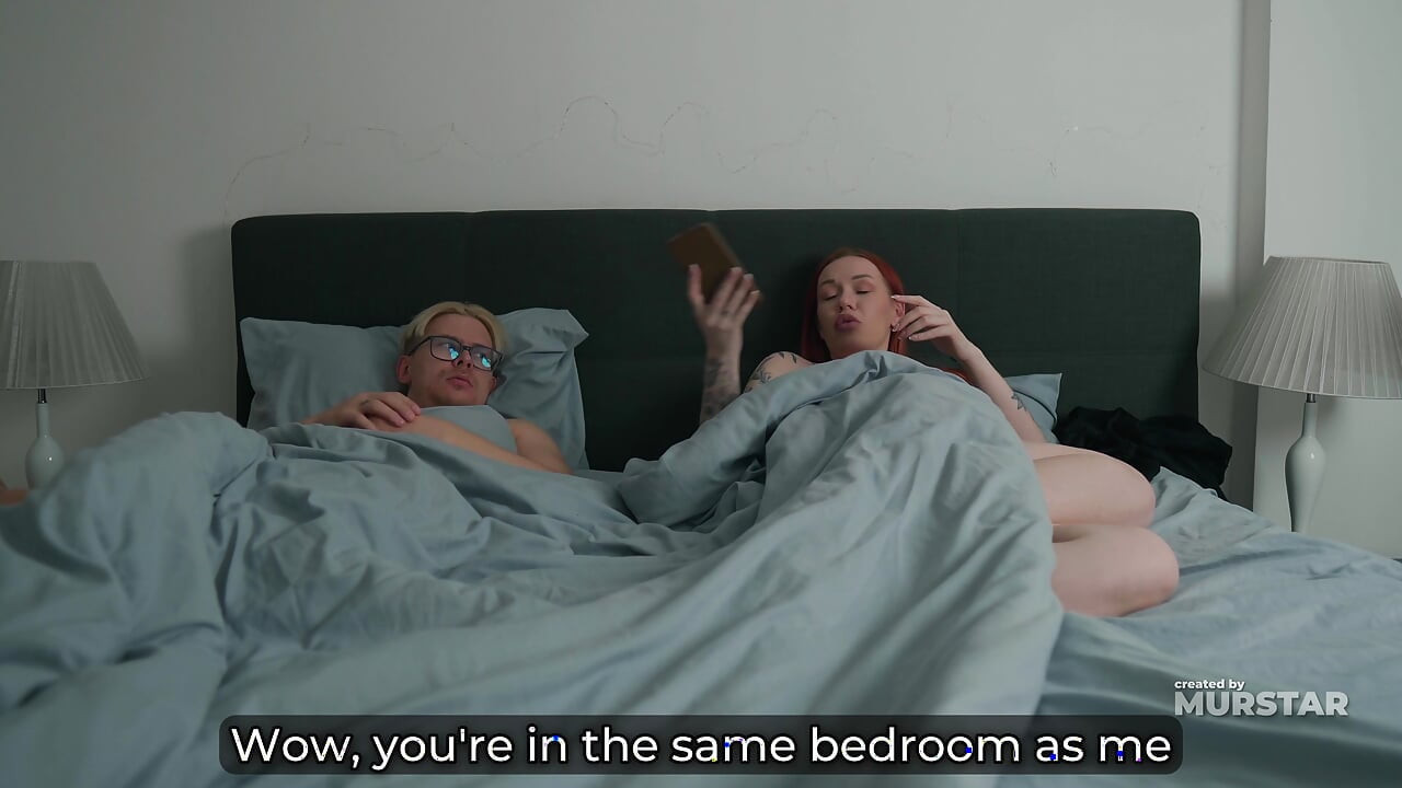 Redheaded Stepmother Catches Her Own Reflection Masturbating to Erotic Fiction - That Forbidden Night Changed Everything