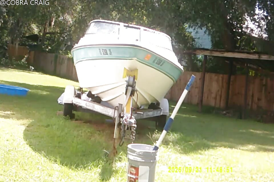 9-21-26 COBRA STARTS THE BOAT THE WHOLE TIME BIT CH ING THE LADY NEXT DOOR IS A HI IQ MORON AND THE LOVE BUGS.