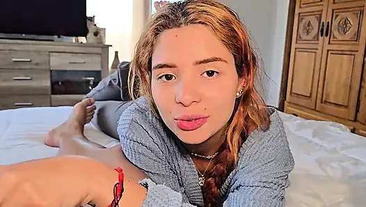 His Stepfather Keeps a Secret From His Stepdaughter in Exchange for an Intense Fuck. Amateur!!