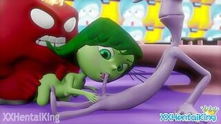 Inside Out 2 Disgust Threesome Sex with Anger And Fear