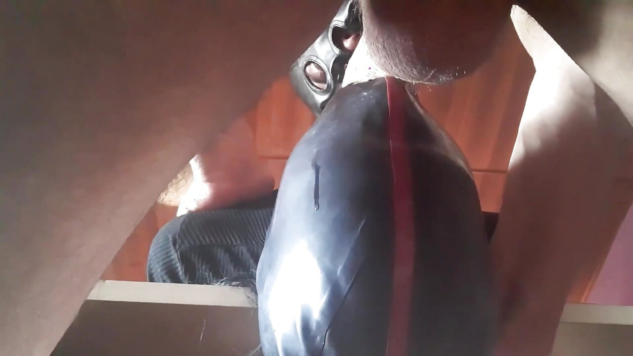 17 minutes of hogtied extreme blowjob and deepthroat with massive oral creampie