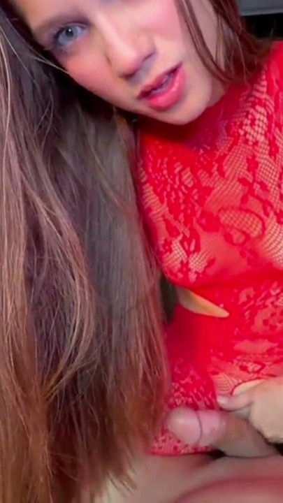 Young model with a perfect ass gets pounded hard while wearing a sexy, passionate red dress. | Clip 2