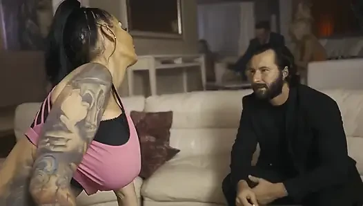 Blonde Bombshell Pounds Pussy and Deepthroats Cock Wildly