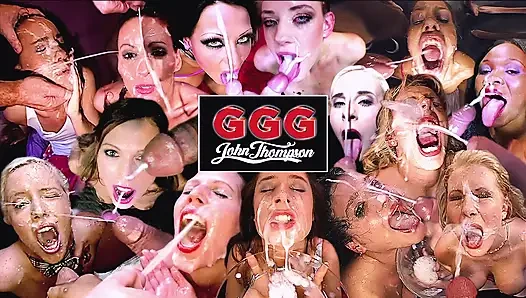 Hot Girls Love Swallowing Piss and Bukkake Fuck