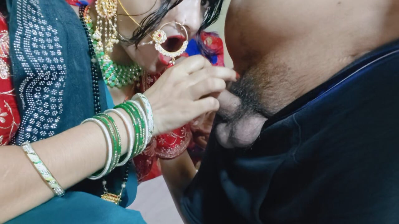 Dulhan wale getup me sauteli baben ne chudai raat ko clear hindi talk