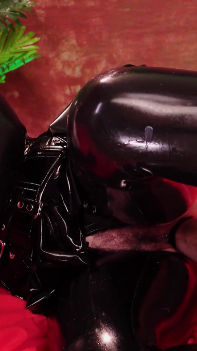 Epic moment from "Latex MILF loves to be stretches and fisted into pussy, hot shiny rubber curvy girl moans andhave orgasm "