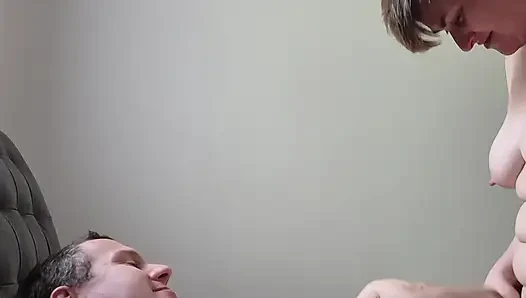 Orgasm of a mature couple