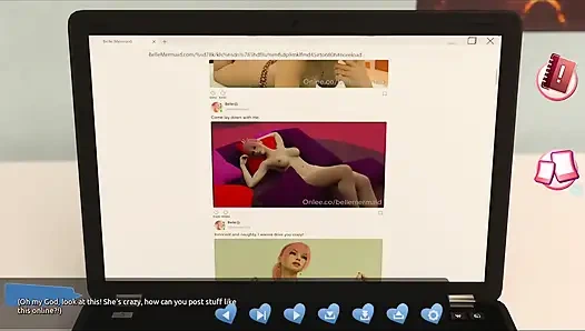 Helping the hotties #3 - Johannes took a sneak peak to see what the girl in the cabin is up to.