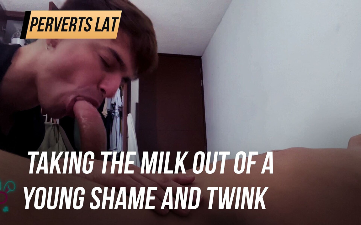 Taking the milk out of a young shame and twink
