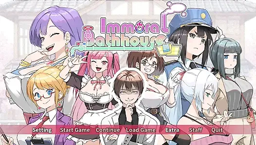 Hentai oyunu - yaramaz büyük memeli evli kadınla seks - ahlaksız hamam