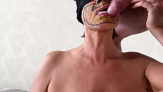 Kostenlose benutzen sie stiefmutter mund, um all mein sperma zu entladen.