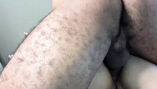 Fucking wife's ass with big cock