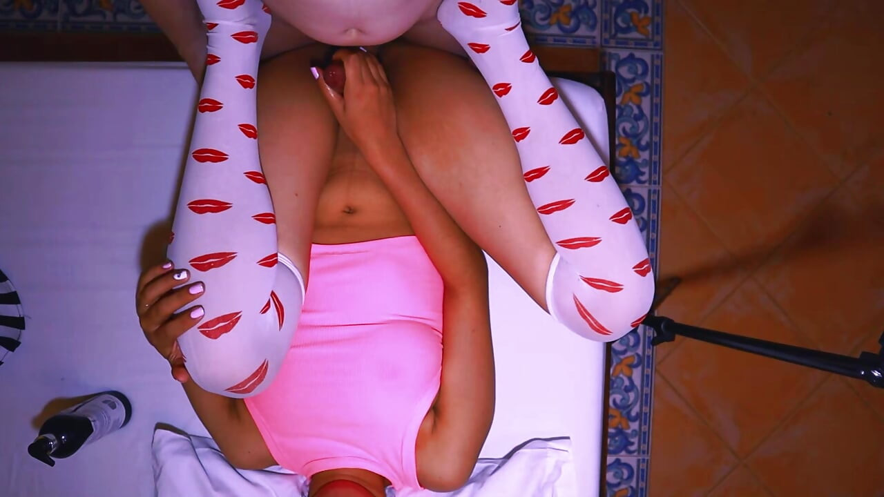 The neighbor stays to visit and seduces the married neighbor in her room while her husband is out of town for work