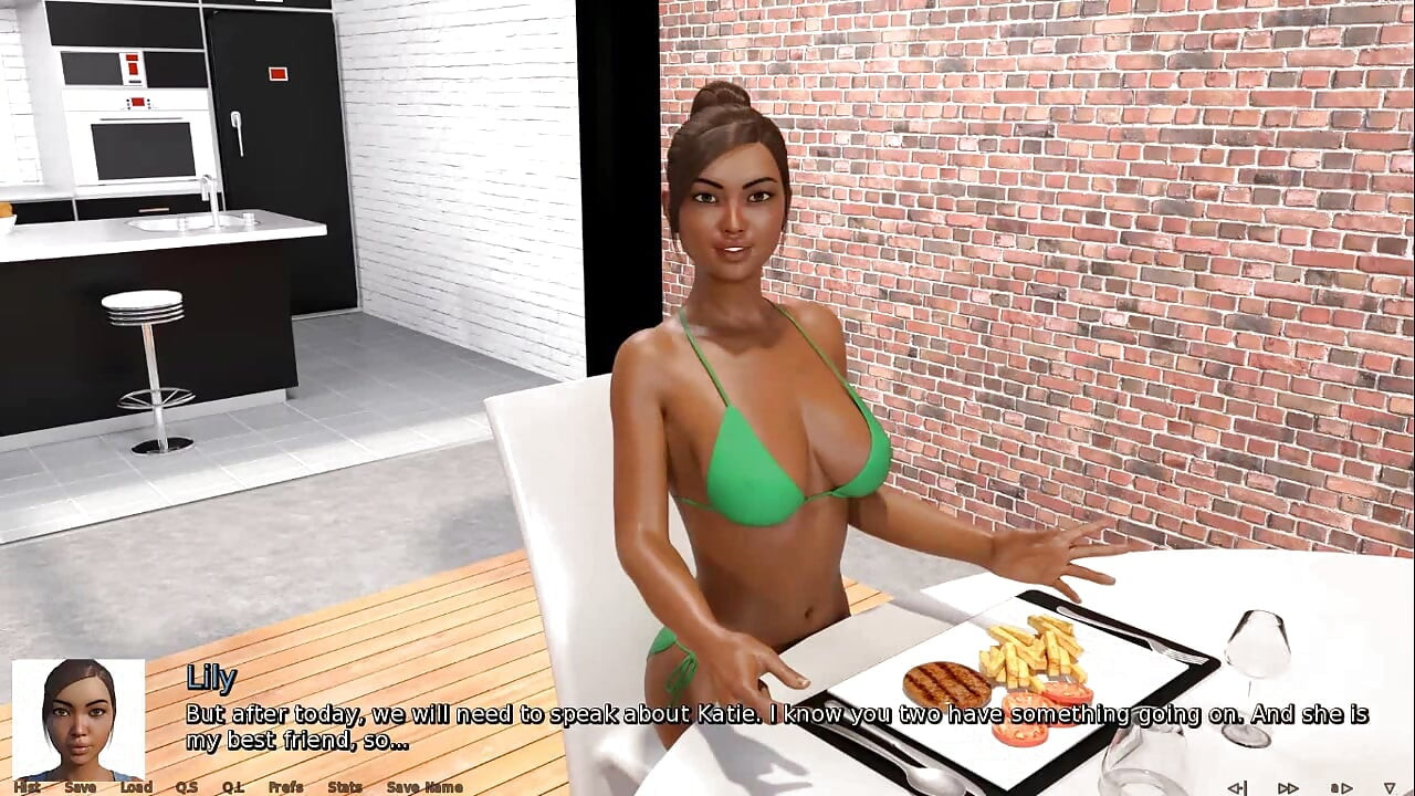 Where the heart is: sexy black ebony cook in bikini ep 105