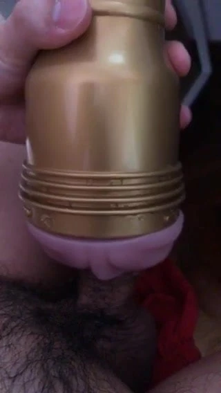 Having fun with a Fleshlight