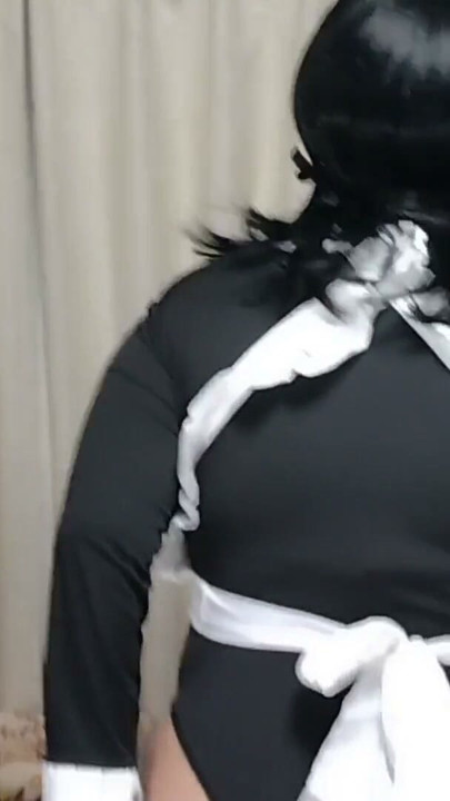 Chubby Colossal Mature Wife Sexy Maid Cosplay 1 Deep Kiss, Caressing Her And | Clip 1