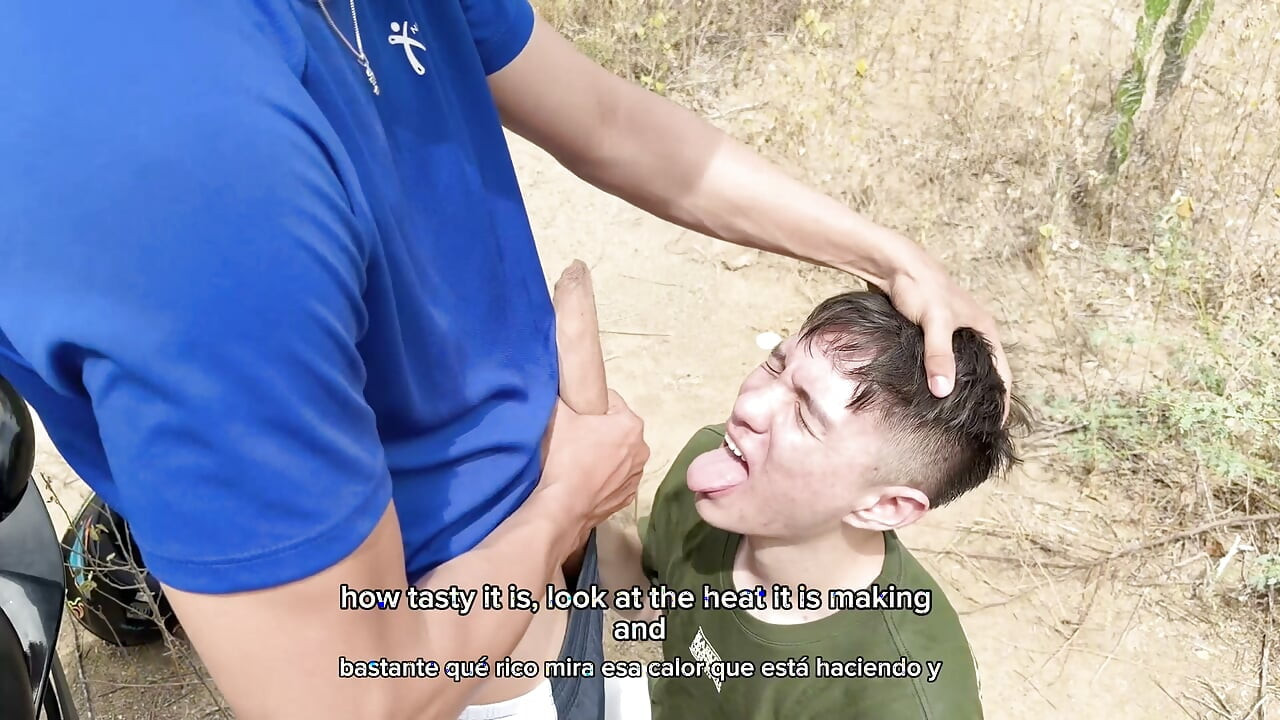 Walk with my best Colombian TWINK FRIEND and I to the river... it ended in an OUTDOOR FUCK