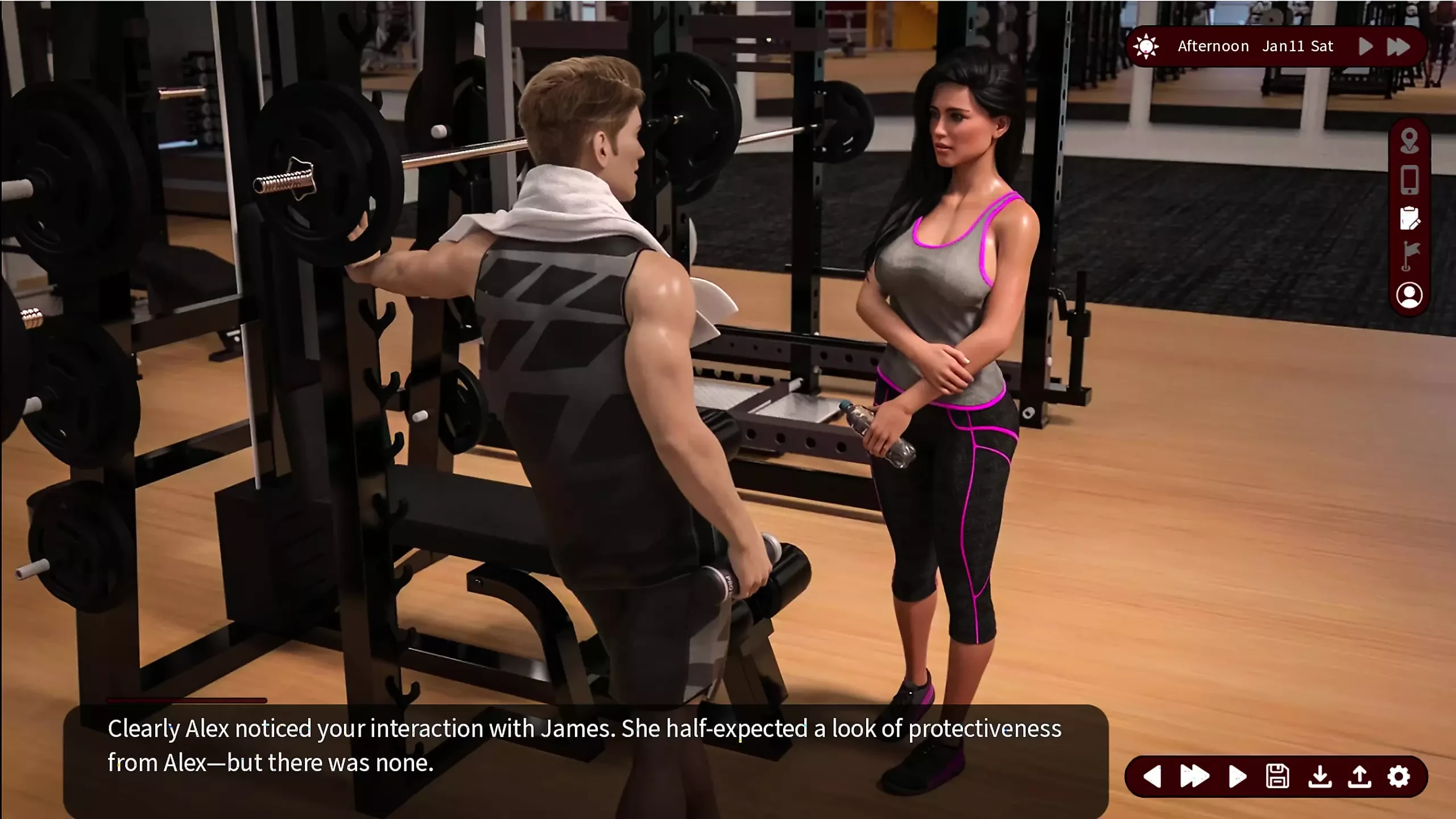 Szepty Desire 7 Sarah i Alex Poszli na siłownię z Jessicą