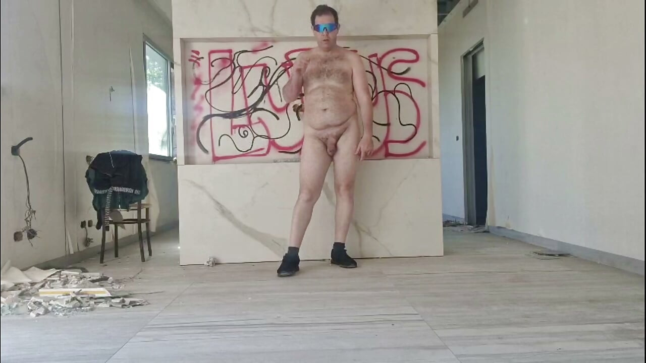 All naked in an abandoned building Part 3
