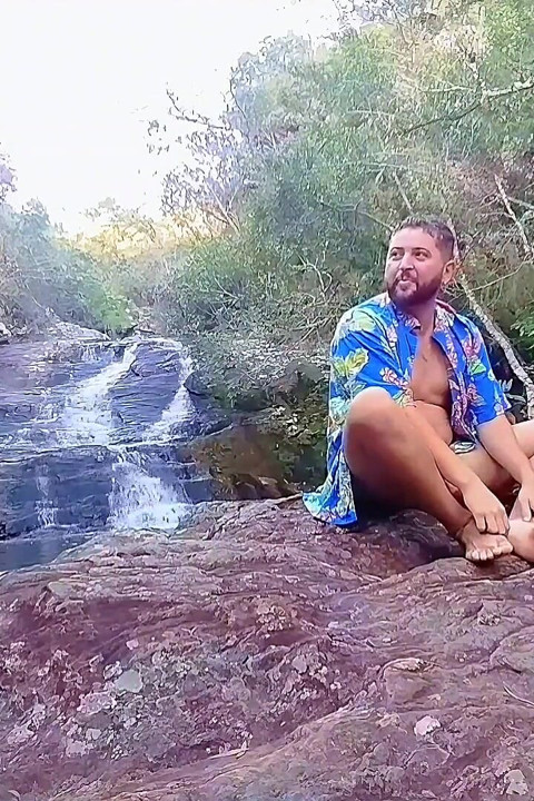 I Went to the Waterfall and Showed off Before Someone Came and Caught Me.