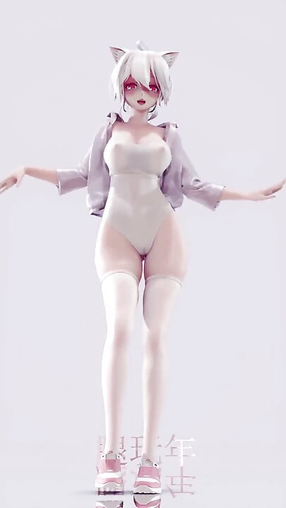 Sistar - beyaz çorapları salla; Mayo; Striptiz; Busty; Long Legs