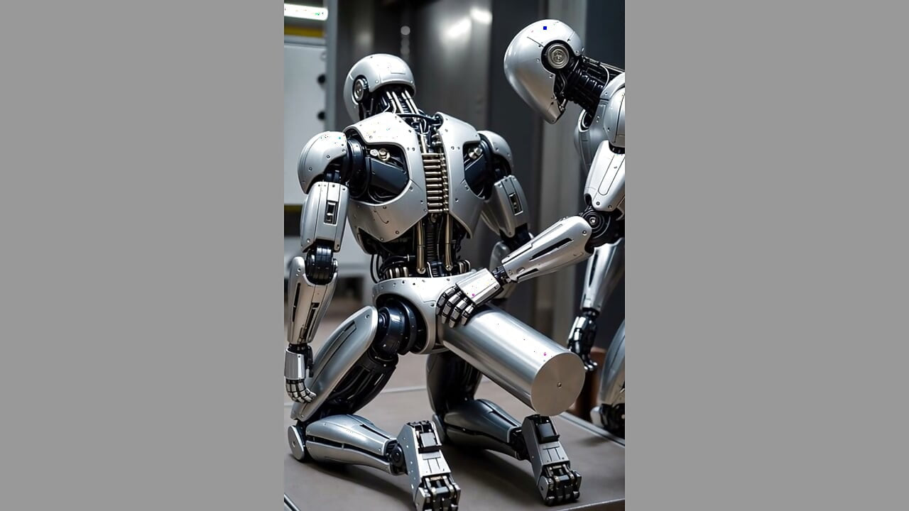Naprawa tylnej części robota AI