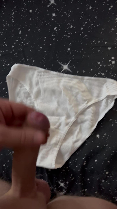 Cum in White Panties . Panties Cumshot