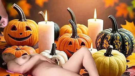 Hot Sex Halloween Picnic with Garabas and Olga