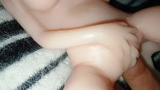 Ultra canlı silikon bebek bakış açısı - 4k solo oyuncak seansı